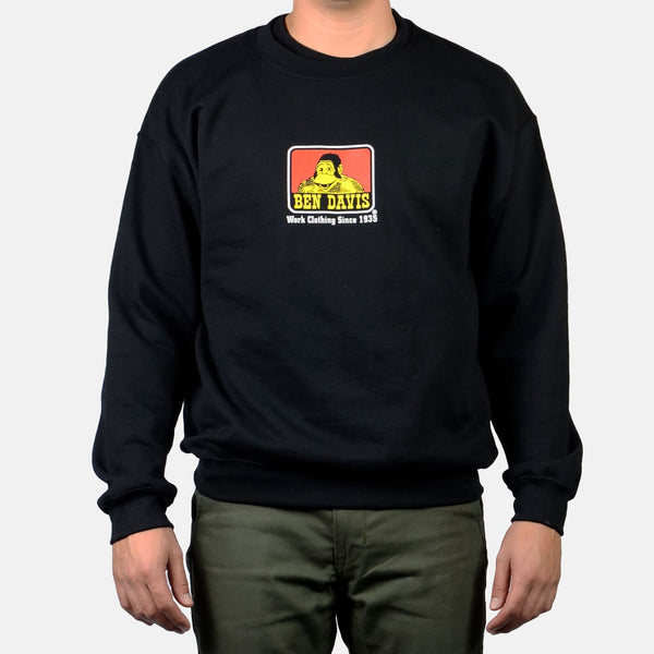 ben davis Crew Neck Sweatshirt - Black