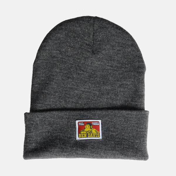 ben davis Cuffed Knit Beanie - Charcoal Heather
