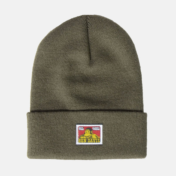 ben davis Cuffed Knit Beanie - Moss