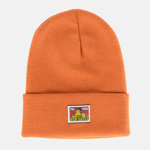 ben davis Cuffed Knit Beanie - Rust