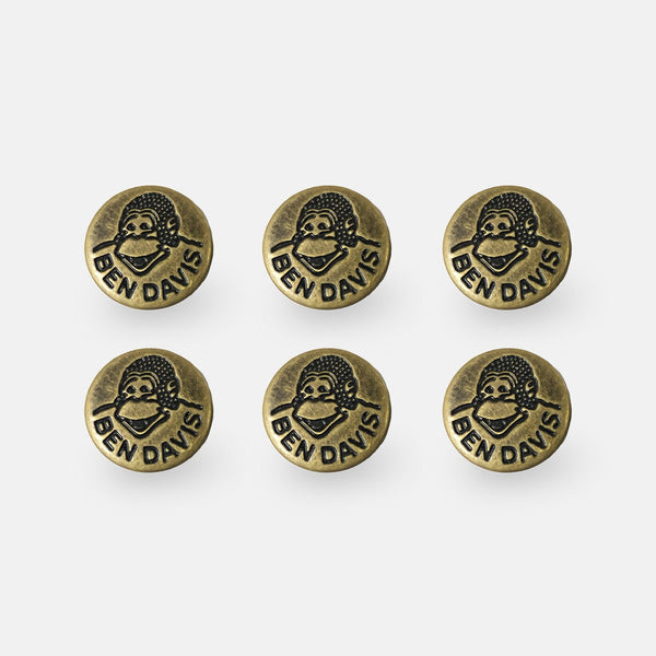 ben davis Suspender Buttons (6 Pack)