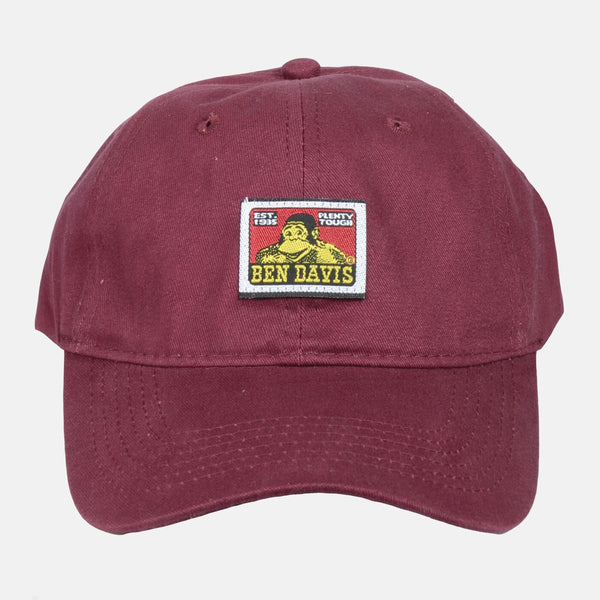 ben davis Unstructured Baseball Cap - Burgundy