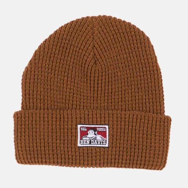 ben davis Waffle Knit Beanie - Coyote Brown
