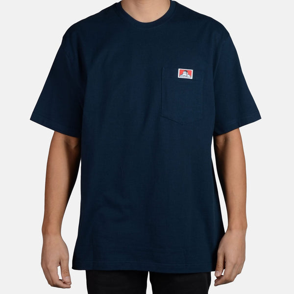 ben davis Heavy Duty Short Sleeve Pocket T-Shirt - Navy
