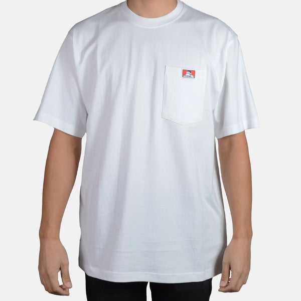 ben davis Heavy Duty Short Sleeve Pocket T-Shirt - White
