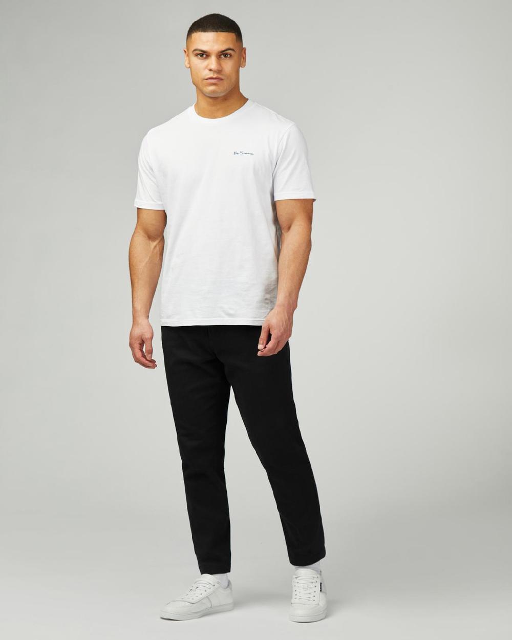 Ben Sherman 5 Pocket Twill Trousers In Black