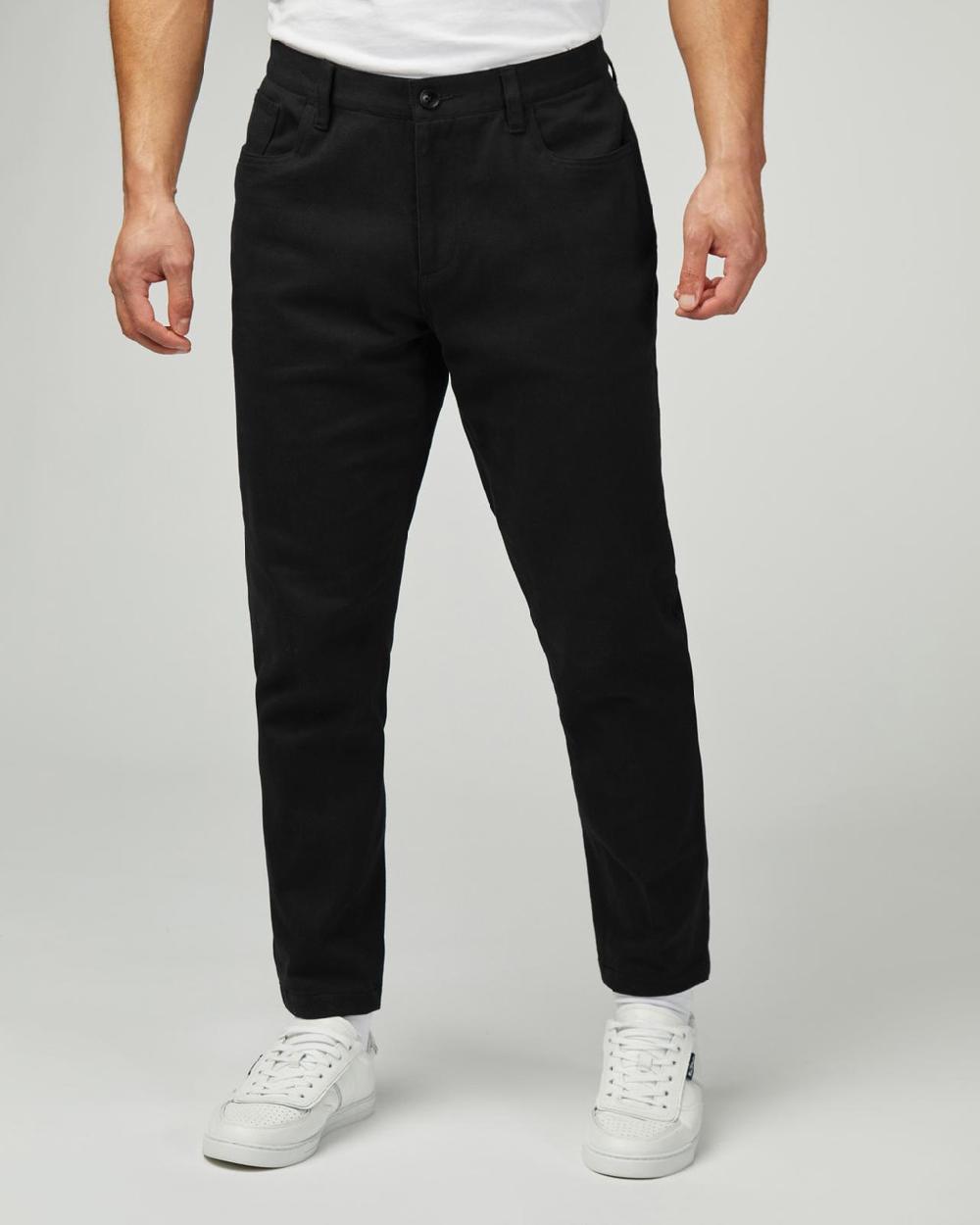 ben sherman 5 Pocket Twill Trousers in Black