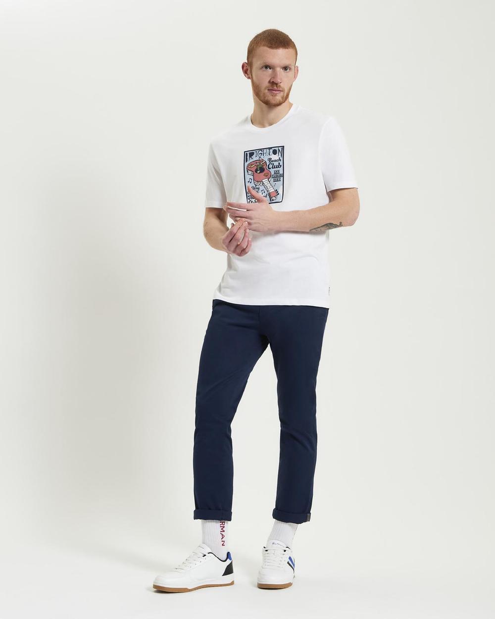 Ben Sherman Boat Guitar Character Tee In White