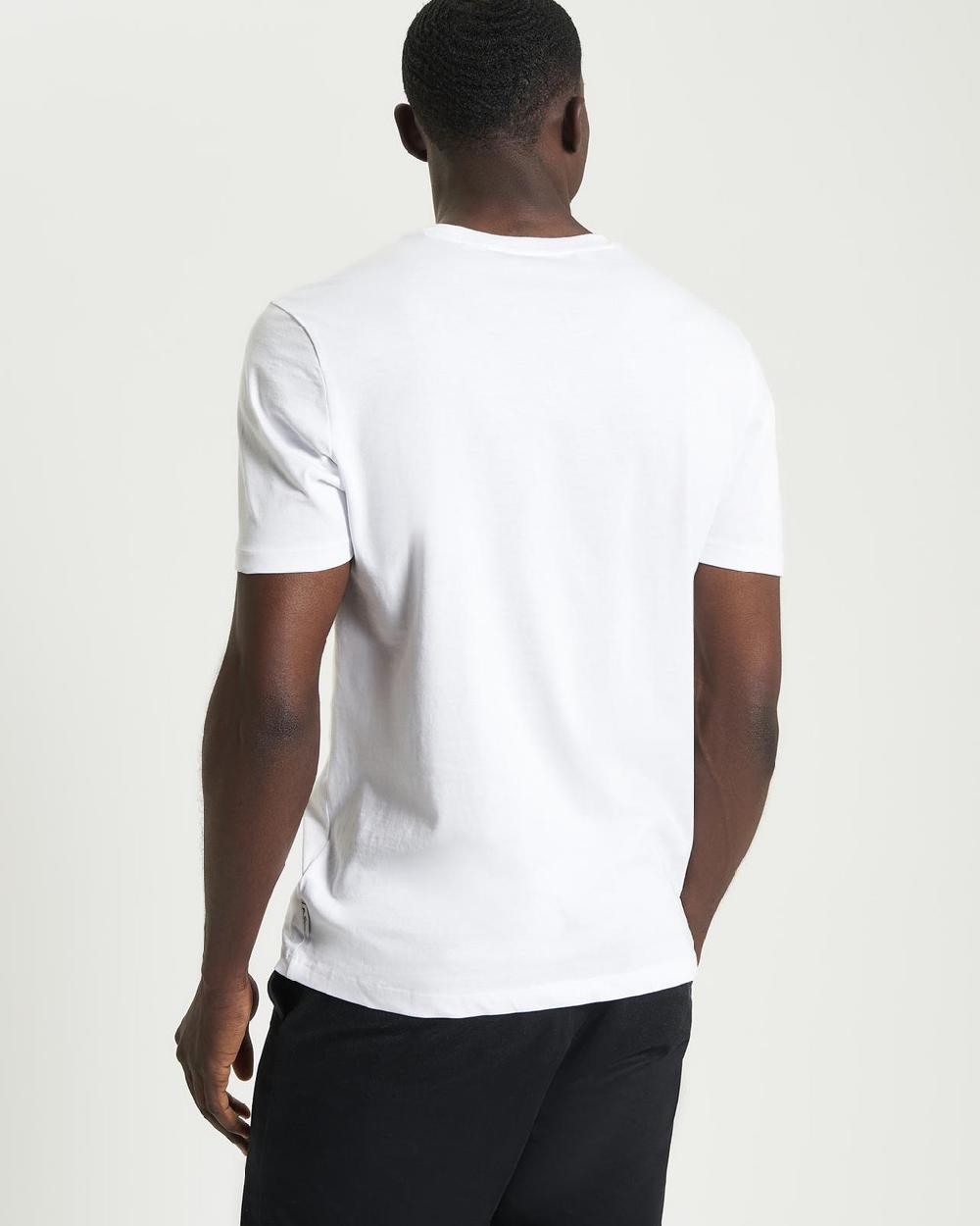 Ben Sherman Core Stripe Tee In White