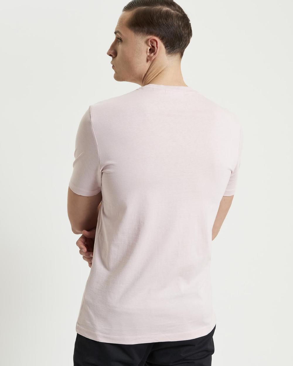 Ben Sherman Holiday Poster Tee In Blush Pink