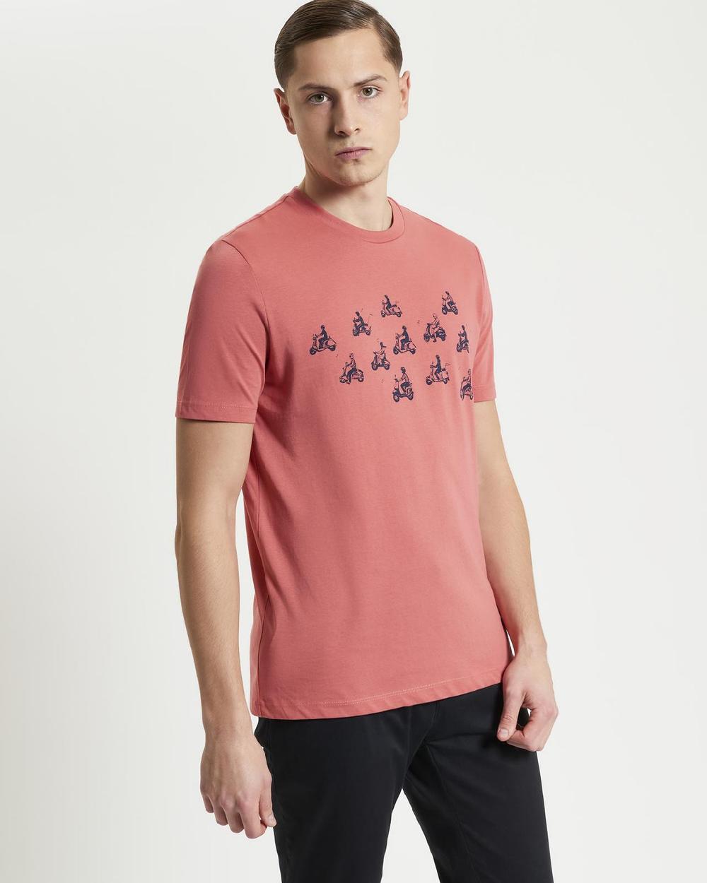 ben sherman Ride Out Tee in Cerise
