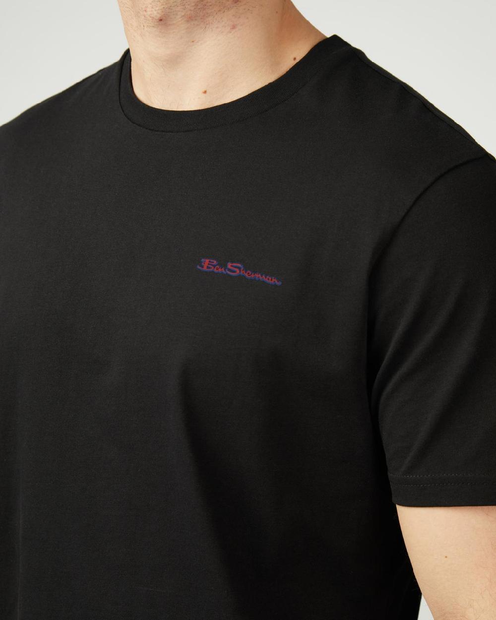 Ben Sherman Signature Logo Tee In Black