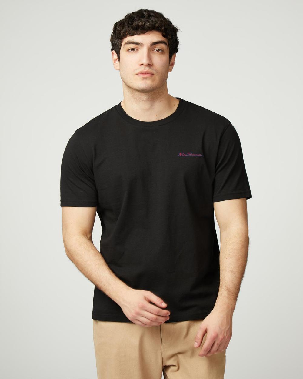 ben sherman Signature Logo Tee in Black