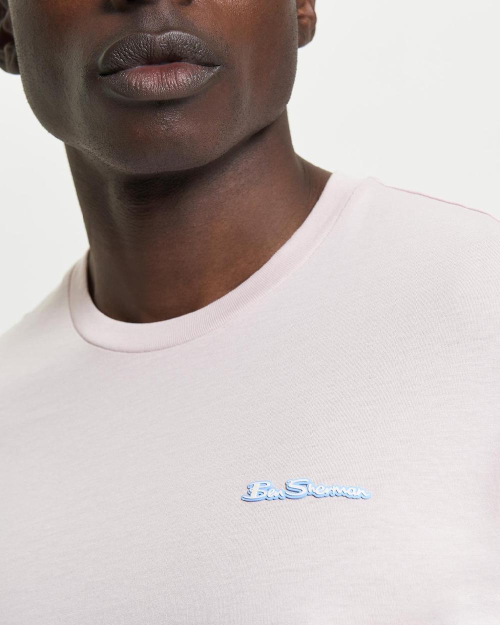 Ben Sherman Signature Logo Tee In Blush Pink