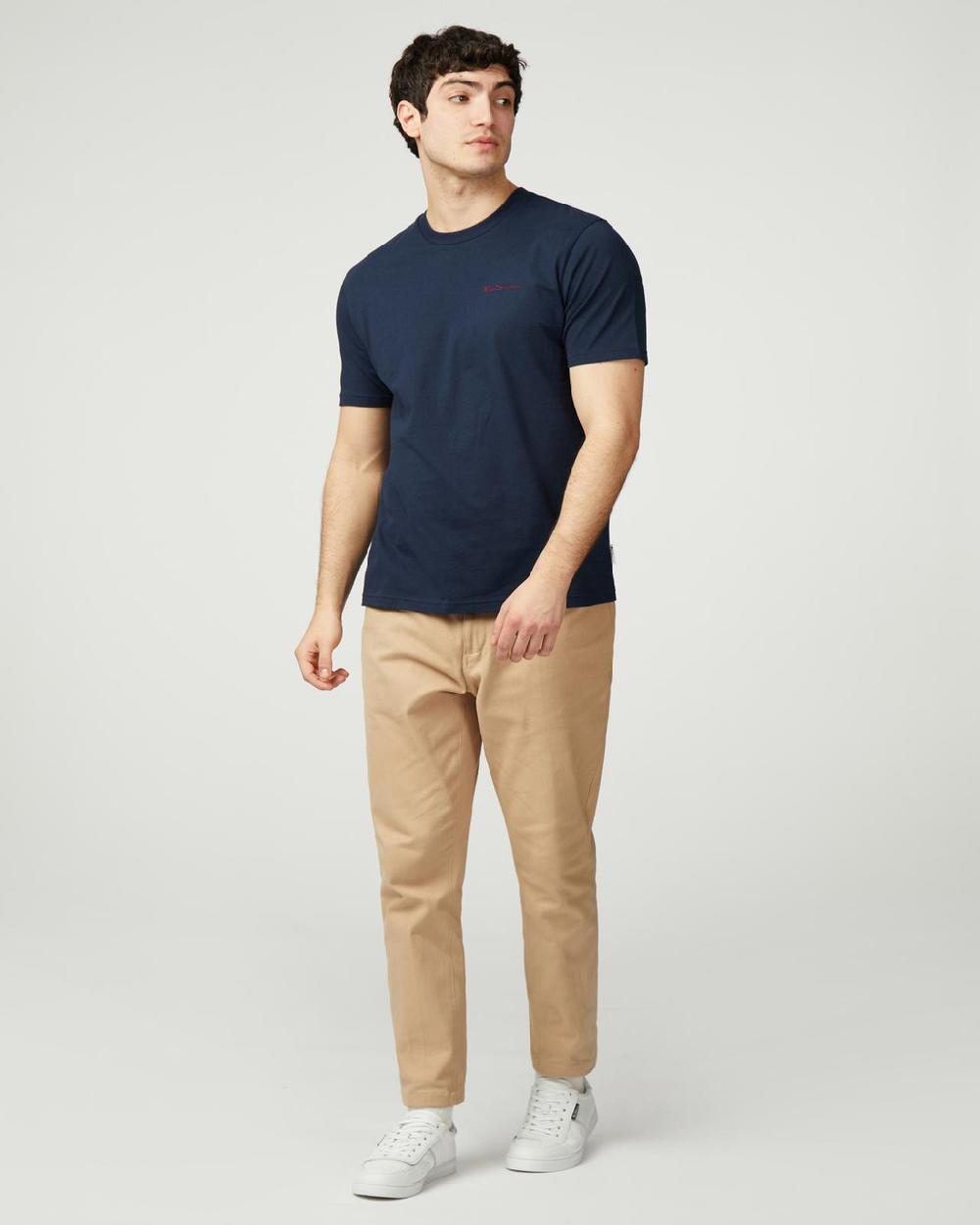 Ben Sherman Signature Logo Tee In Dark Navy