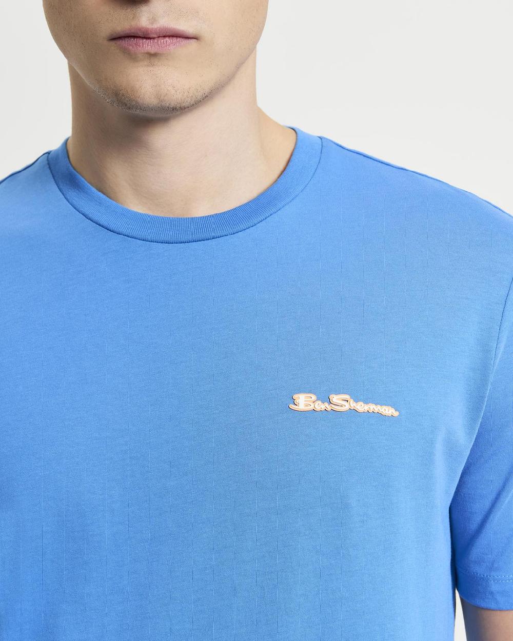 Ben Sherman Signature Logo Tee In Kingfisher