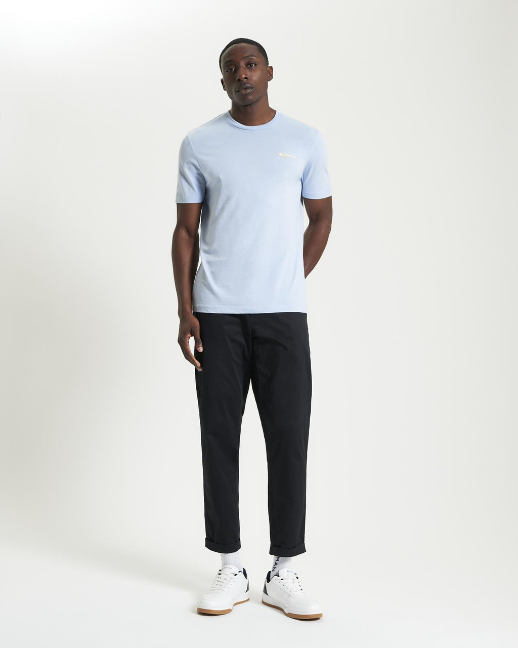 Ben Sherman Signature Logo Tee In Pale Blue