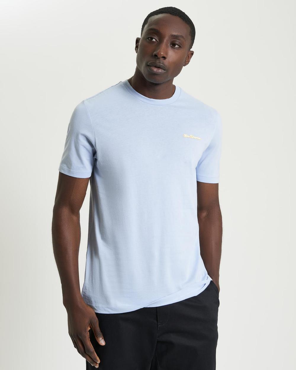 ben sherman Signature Logo Tee in Pale Blue