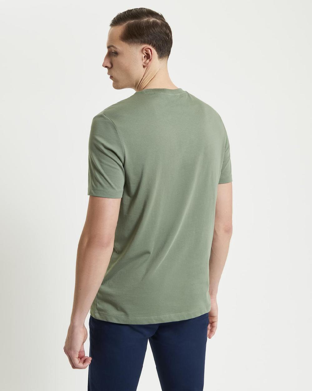Ben Sherman Signature Logo Tee In Pale Khaki