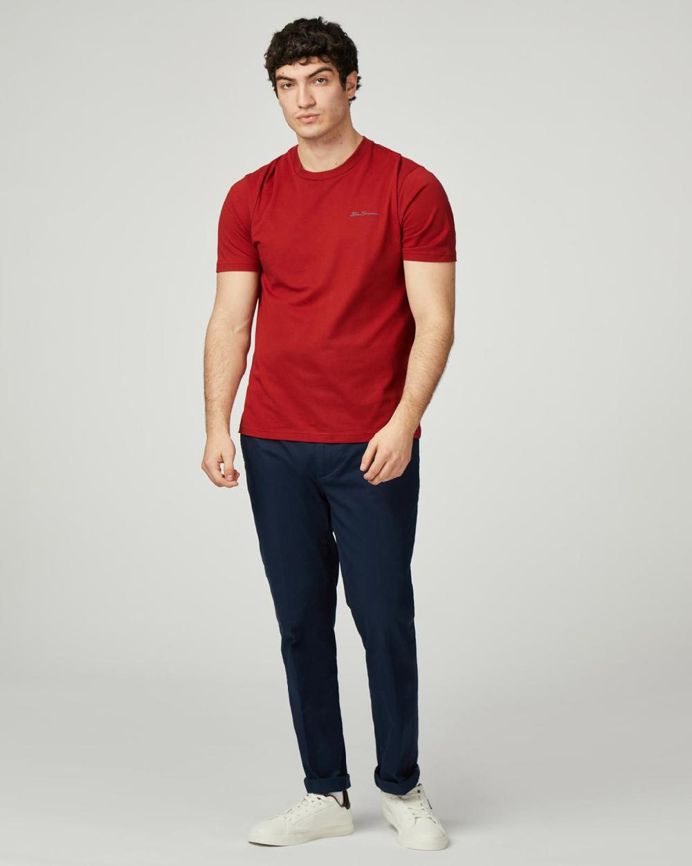 Ben Sherman Signature Logo Tee In Red