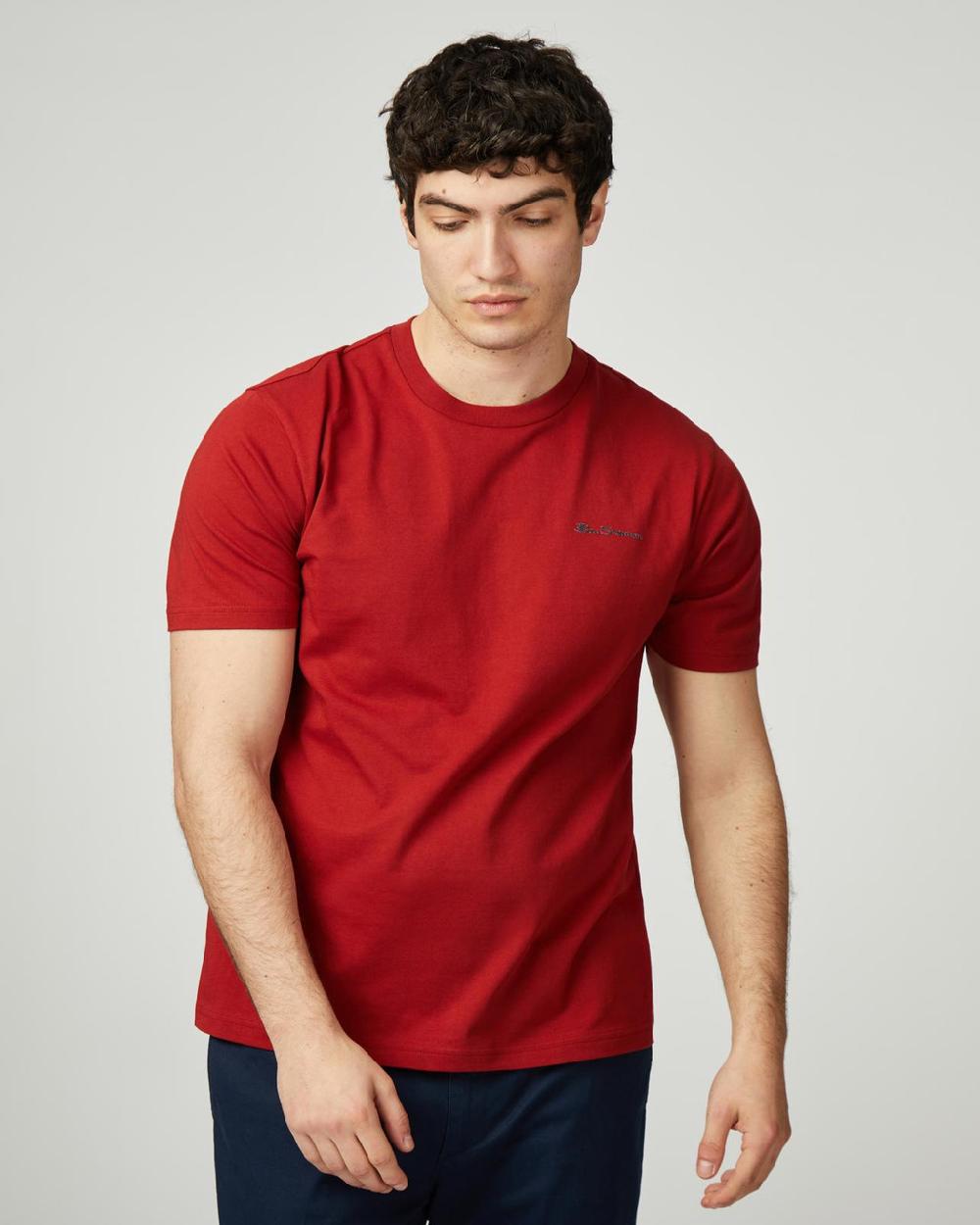 ben sherman Signature Logo Tee in Red