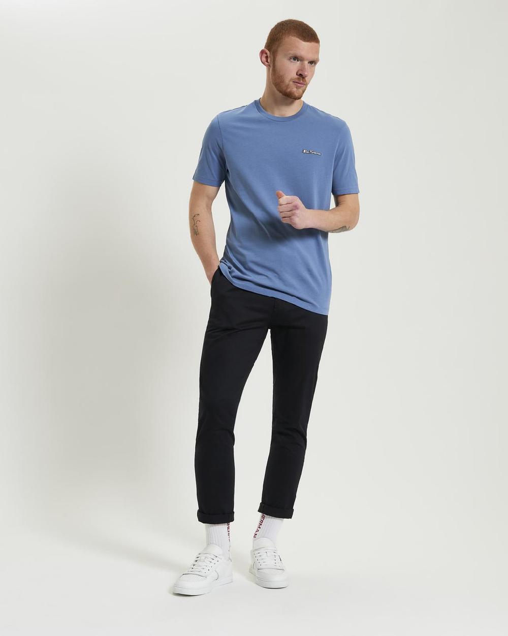 Ben Sherman Signature Logo Tee In Riviera Blue