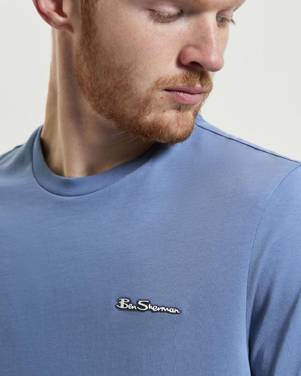 Ben Sherman Signature Logo Tee In Riviera Blue