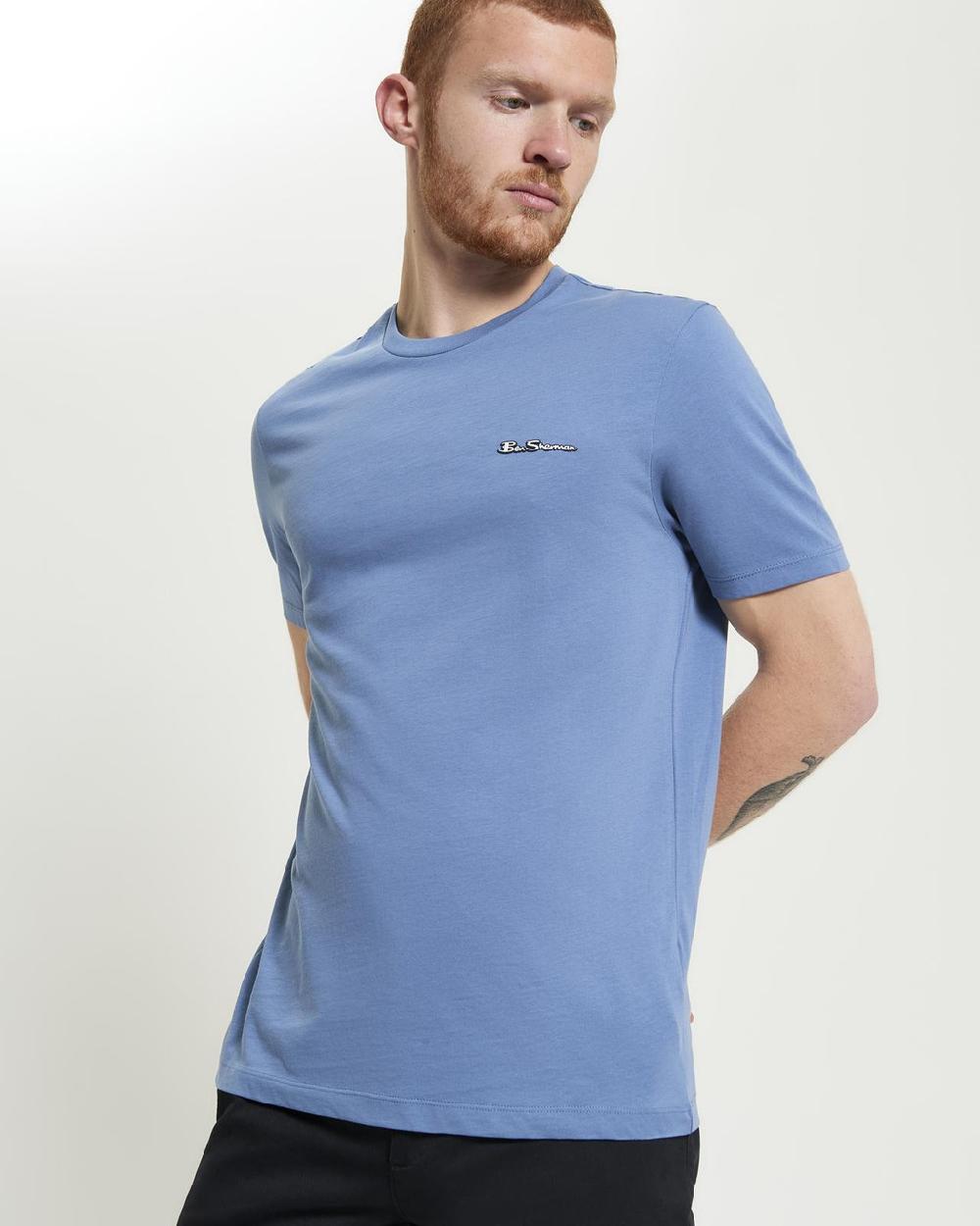 ben sherman Signature Logo Tee in Riviera Blue