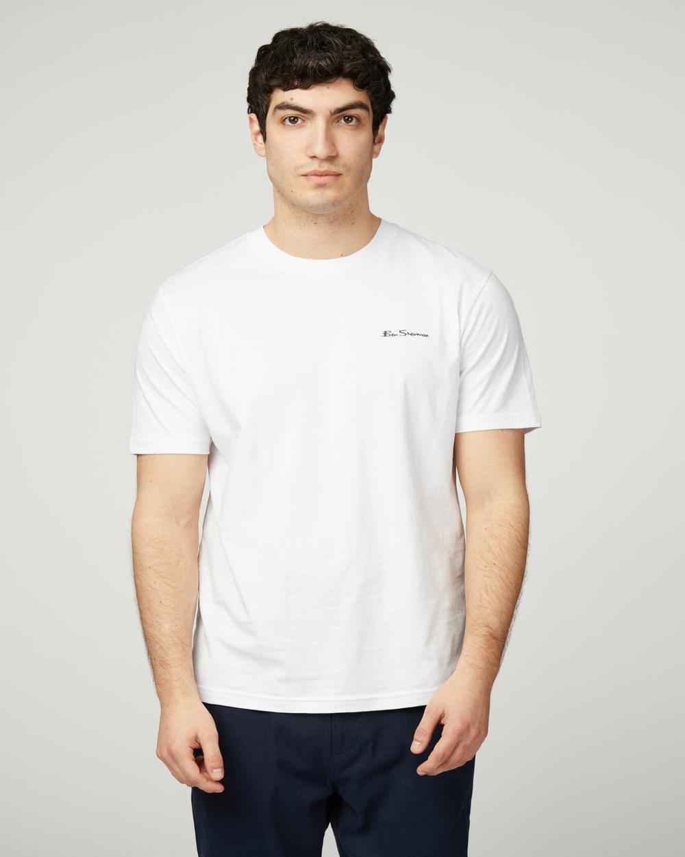 ben sherman Signature Logo Tee in White