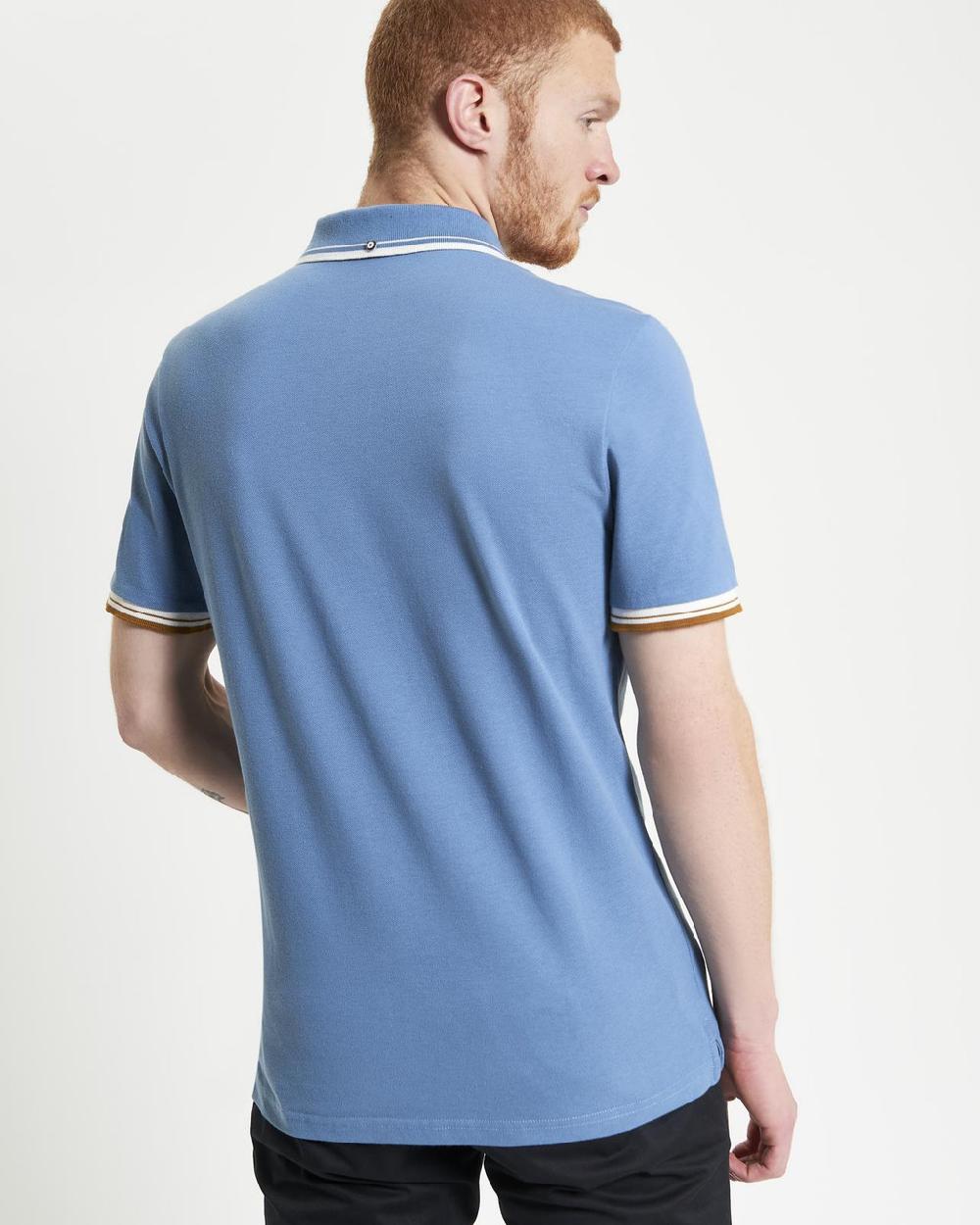 Ben Sherman Signature Pique Polo In Airforce