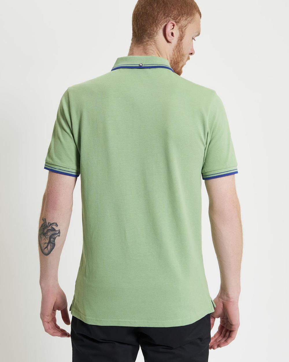 Ben Sherman Signature Pique Polo In Grass Green