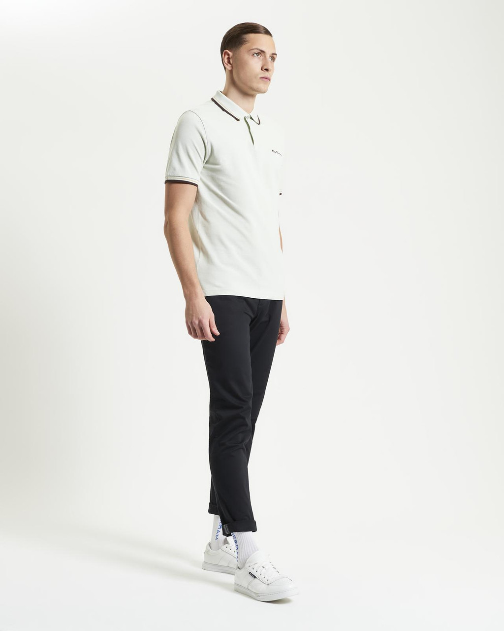 Ben Sherman Signature Pique Polo In Light Green
