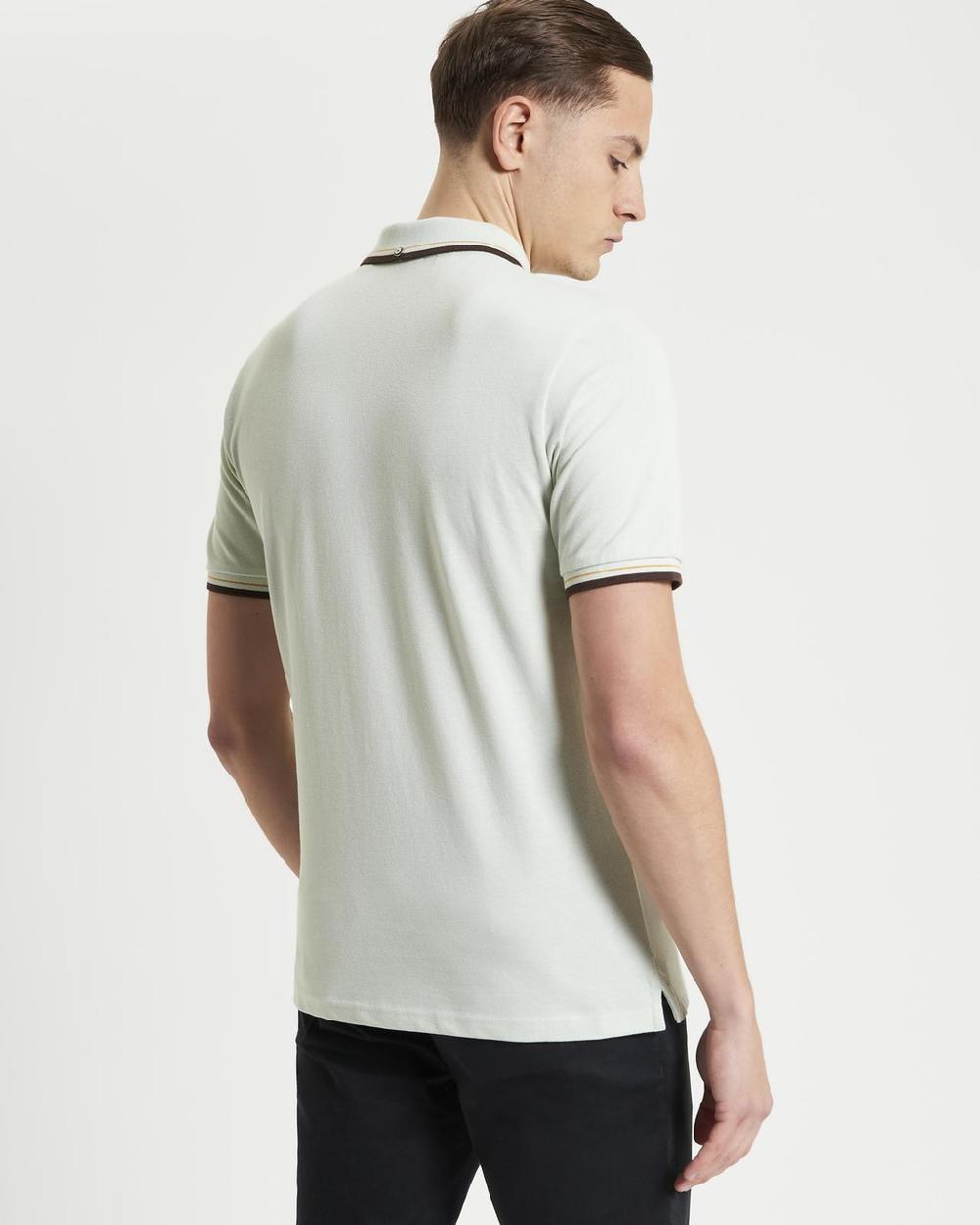 Ben Sherman Signature Pique Polo In Light Green