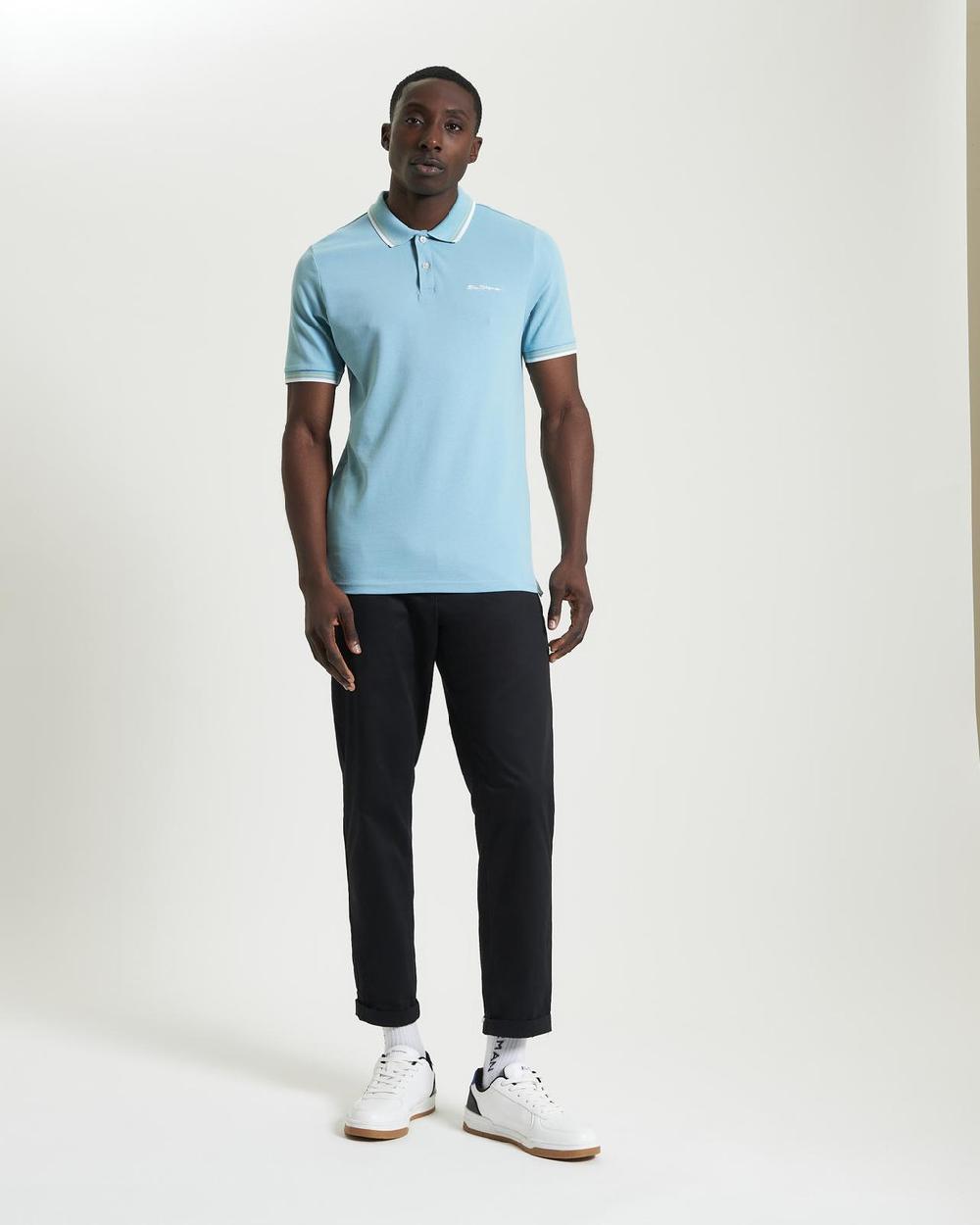 Ben Sherman Signature Pique Polo In Petrol