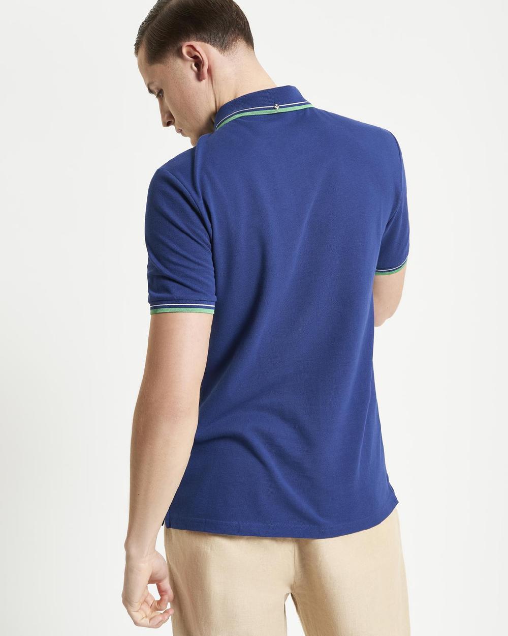 Ben Sherman Signature Pique Polo In Royal