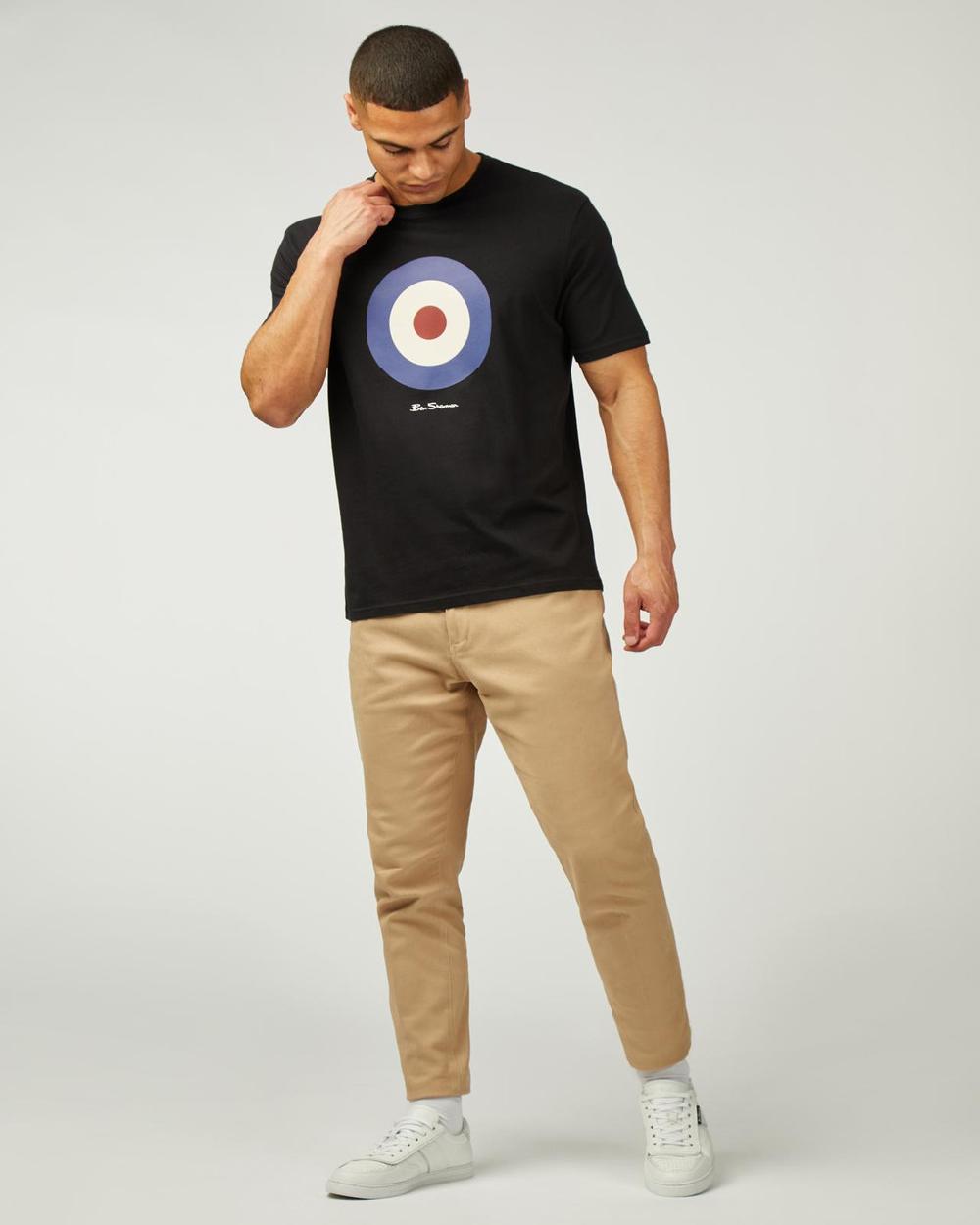 Ben Sherman Signature Target Tee In Black