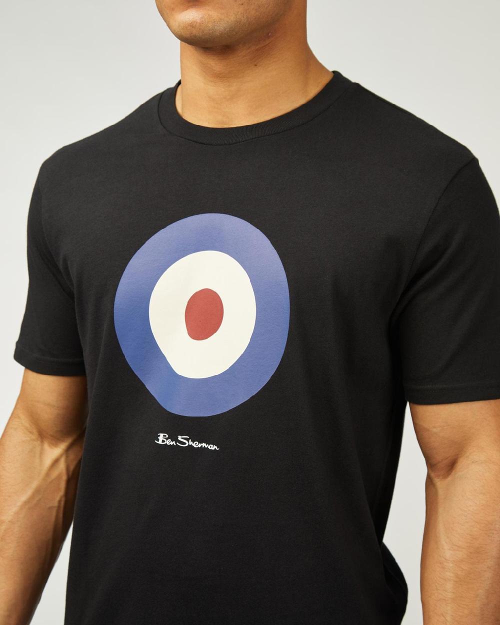 Ben Sherman Signature Target Tee In Black