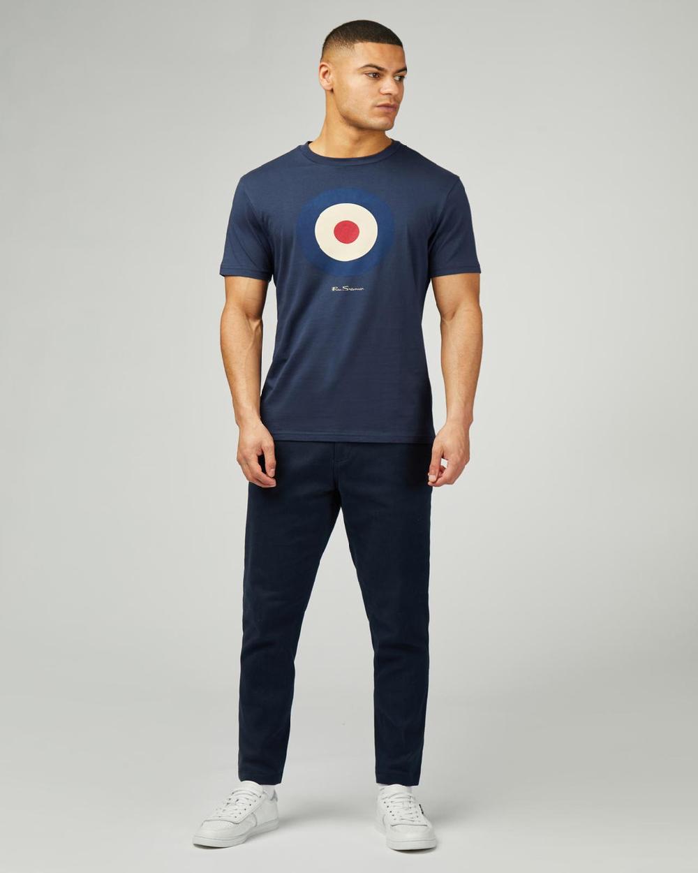 Ben Sherman Signature Target Tee In Dark Navy