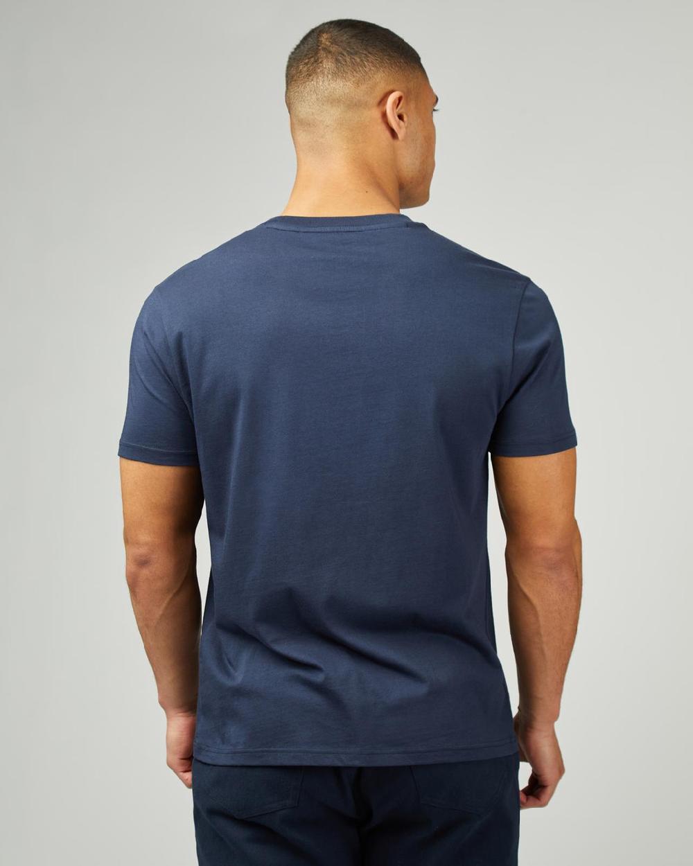Ben Sherman Signature Target Tee In Dark Navy