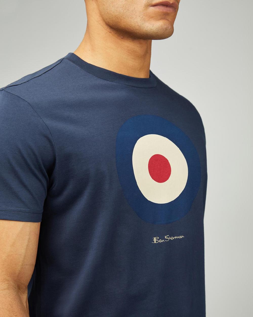 Ben Sherman Signature Target Tee In Dark Navy