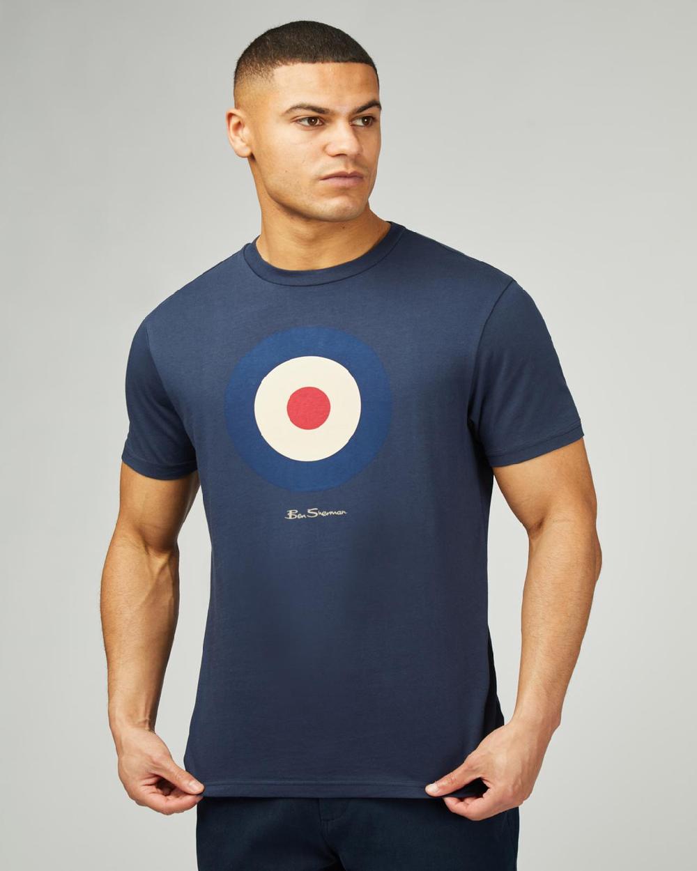 ben sherman Signature Target Tee in Dark Navy