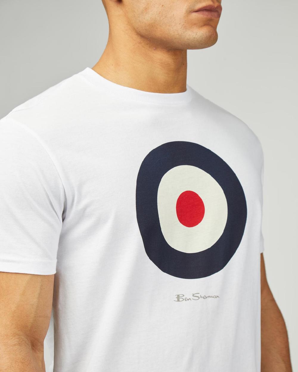 Ben Sherman Signature Target Tee In White