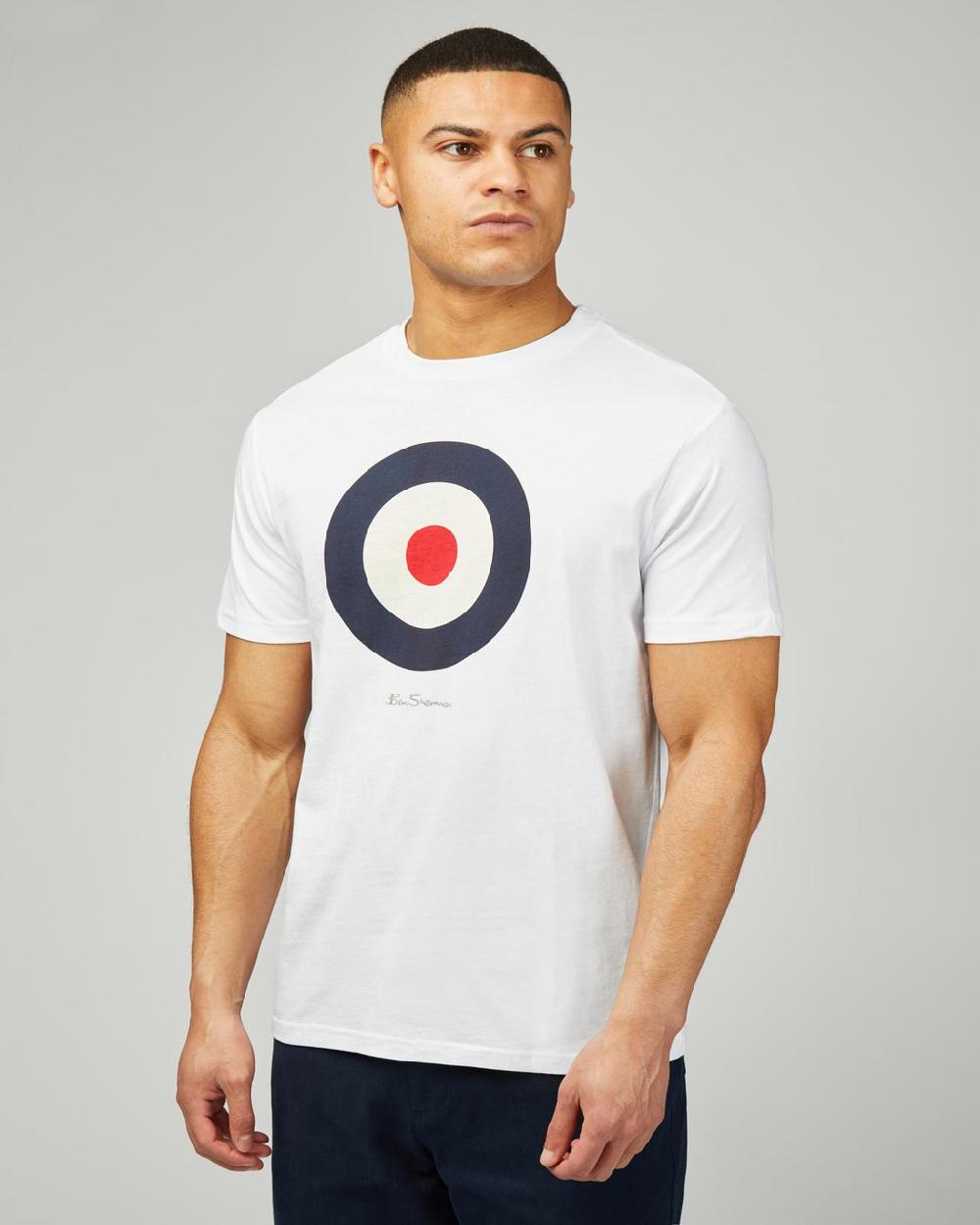 ben sherman Signature Target Tee in White