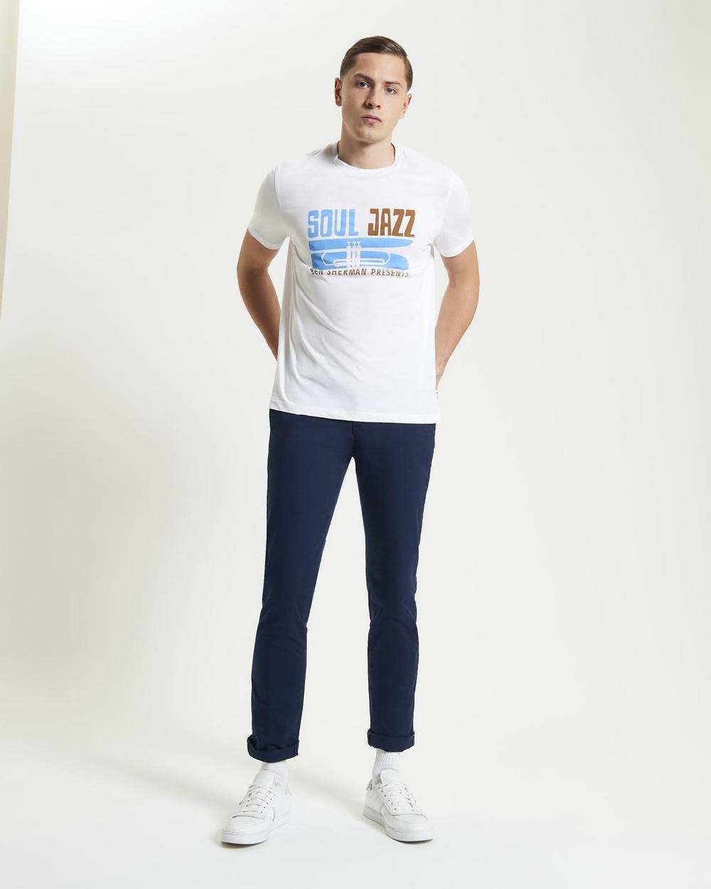 Ben Sherman Soul Jazz Tee In White