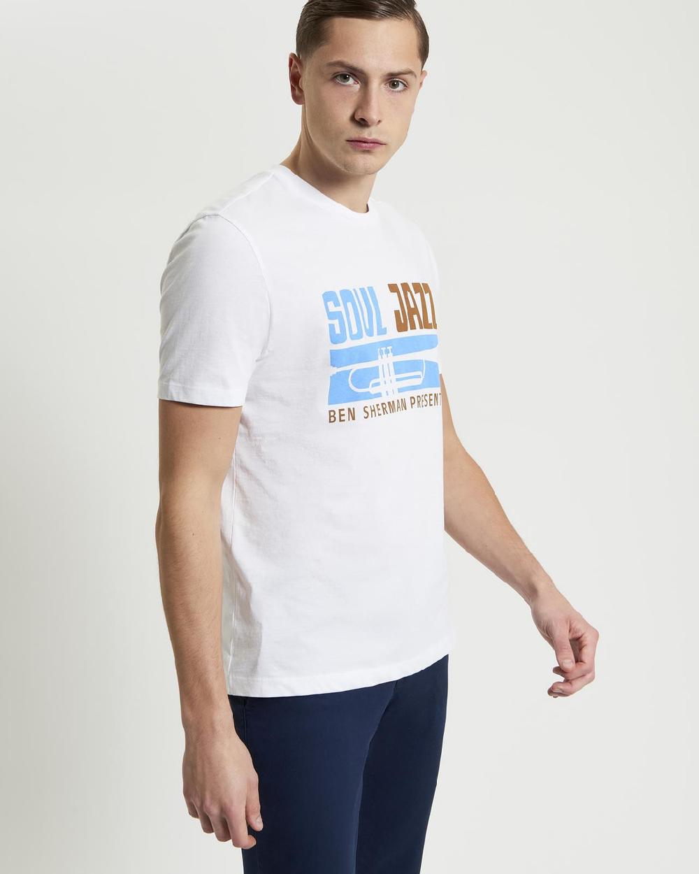 ben sherman Soul Jazz Tee in White
