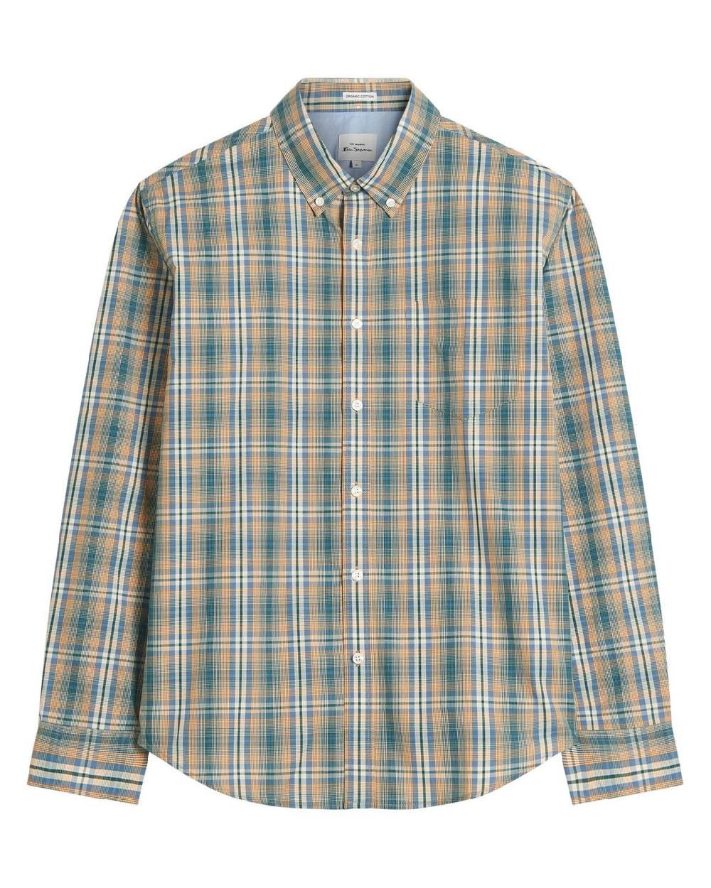 Ben Sherman Tartan Check Shirt In Dark Green