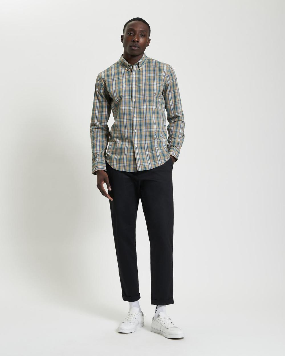 ben sherman Tartan Check Shirt in Dark Green