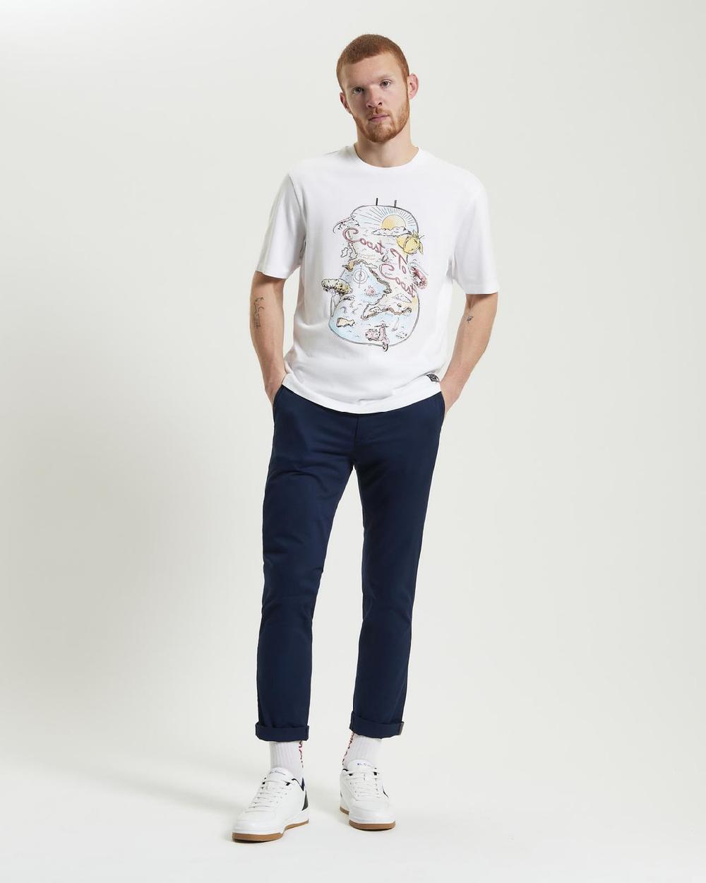 Ben Sherman The Amalfi Coast Tee In White