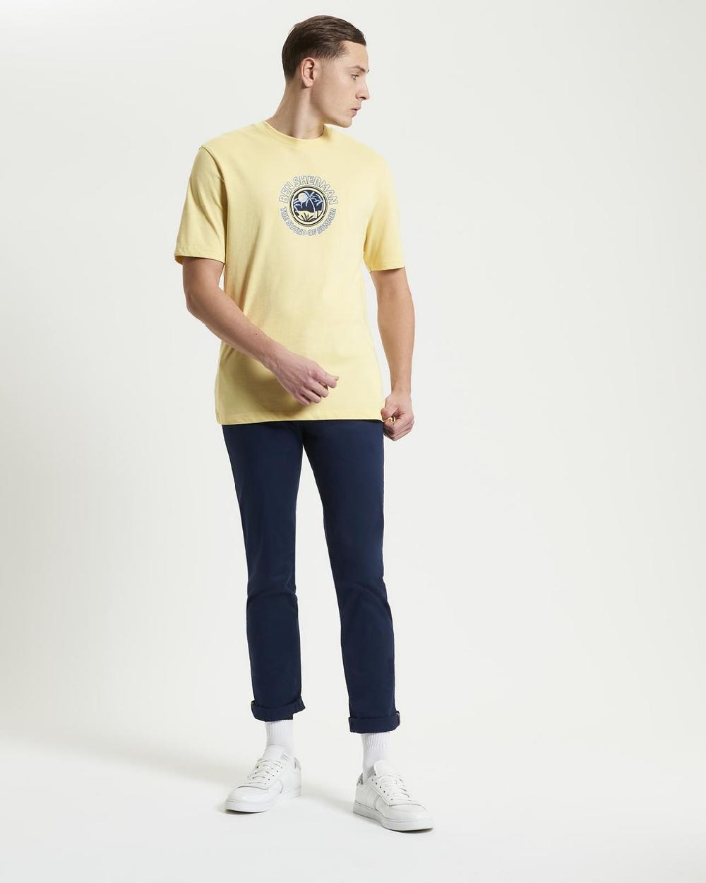 Ben Sherman The Sound Of Summer Tee In Corn
