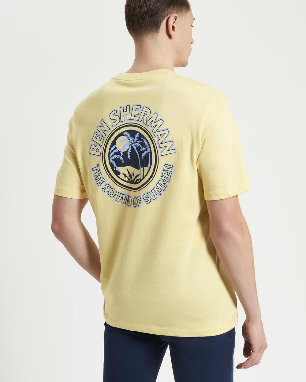 Ben Sherman The Sound Of Summer Tee In Corn